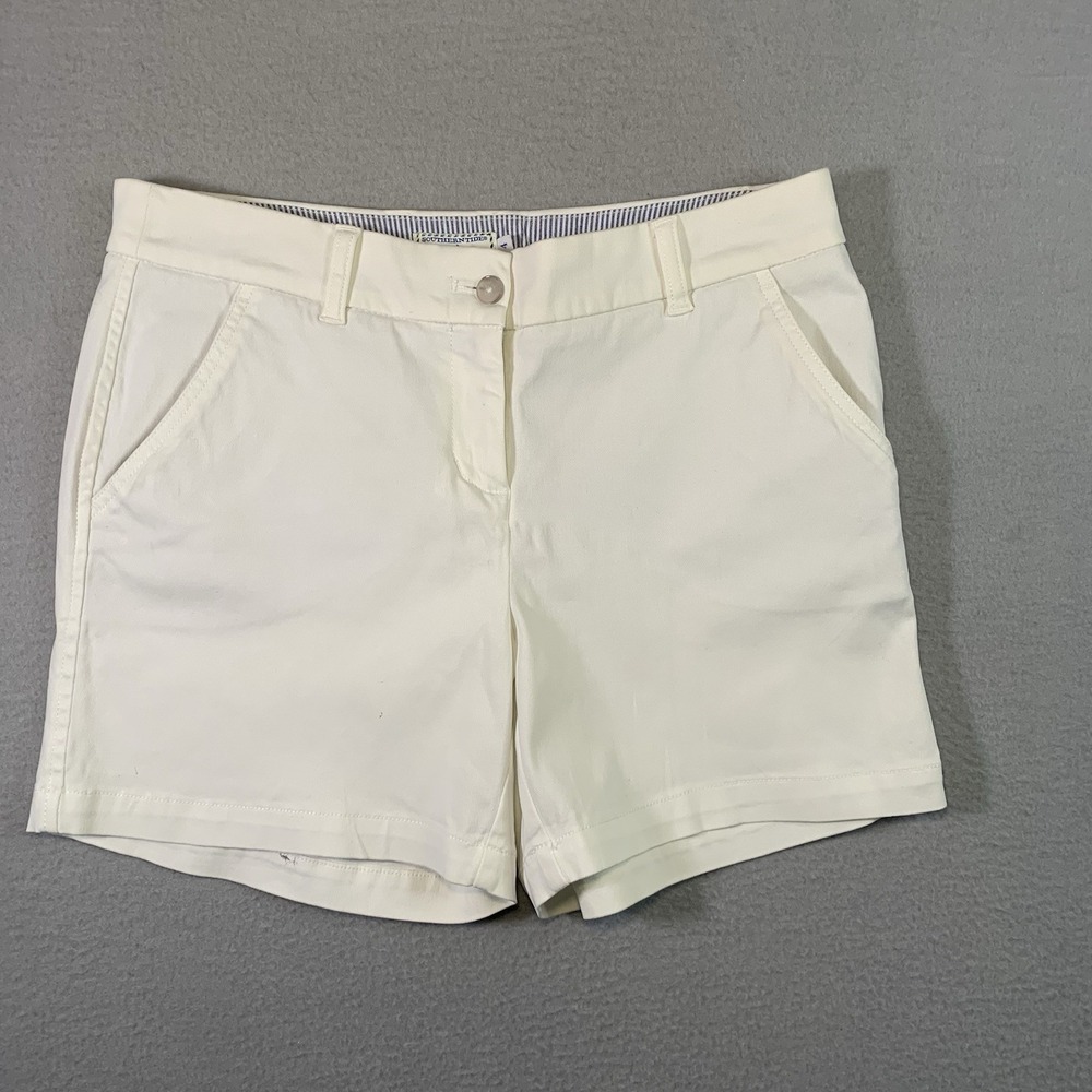 Southern Tide Women's 5" Caroline Shorts Classic White Size 4